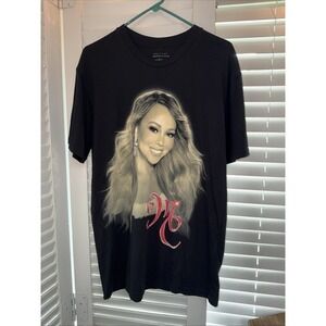 Mariah Carey Graphic T-Shirt Black Large‎
